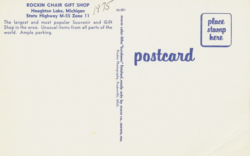 Rockin Chair Gift Shope - Old Postcard View